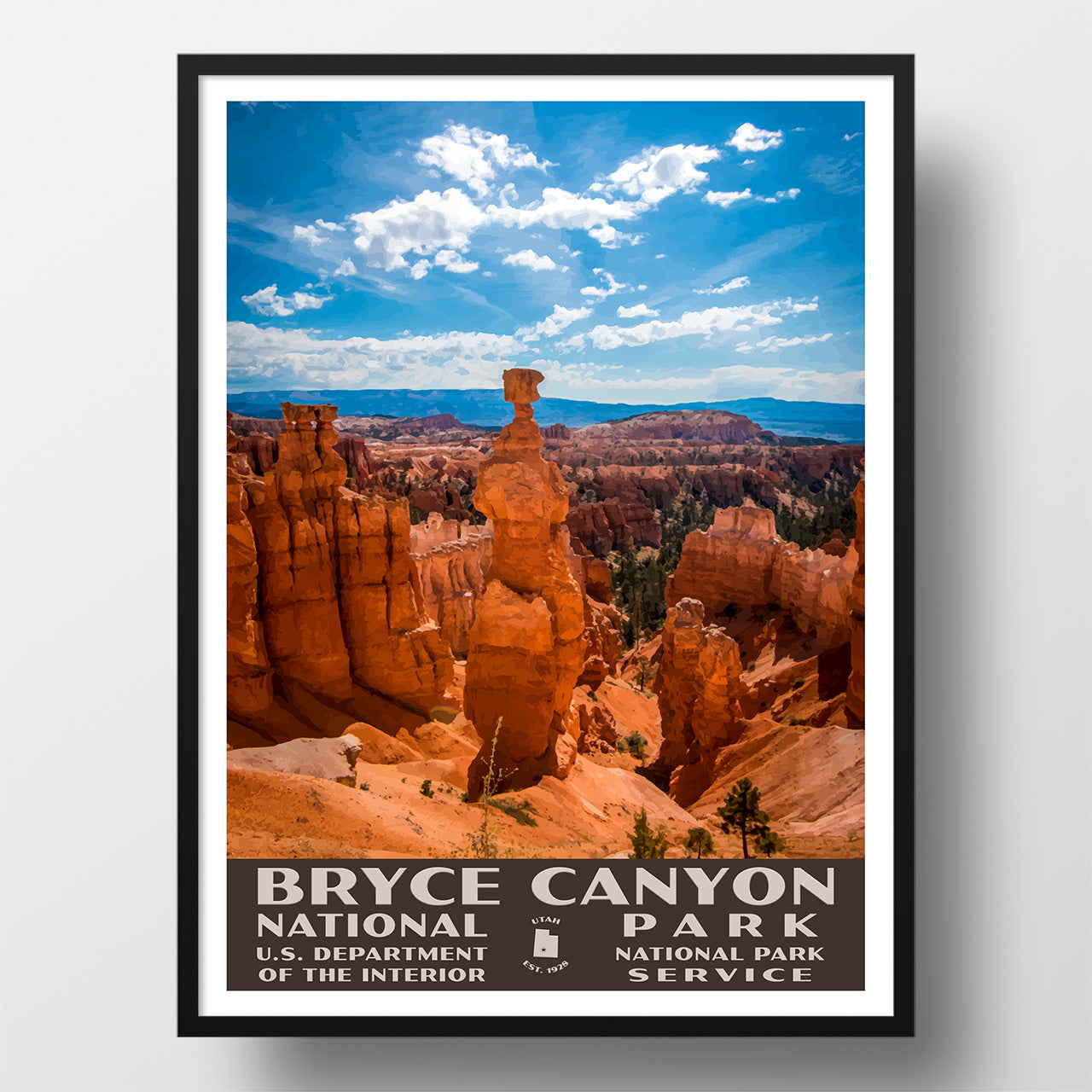 Utah, Bryce Canyon National Park. Thor's Hammer Poster Print by