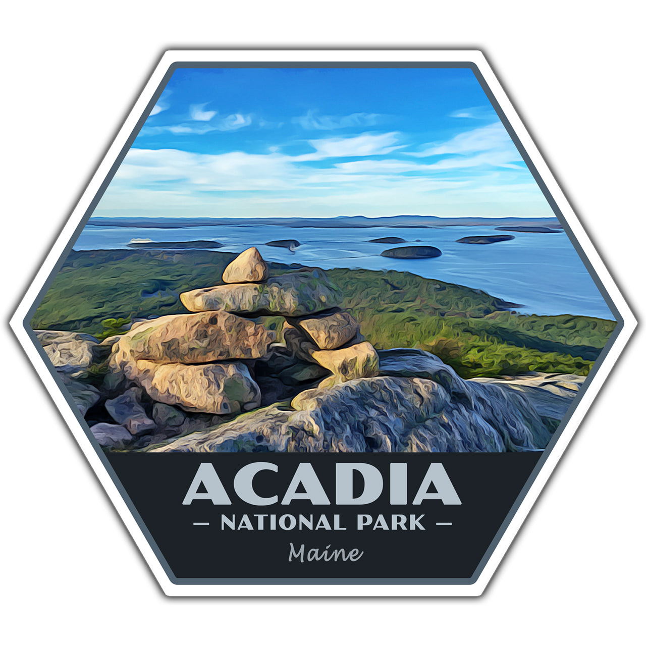 acadia national park sticker