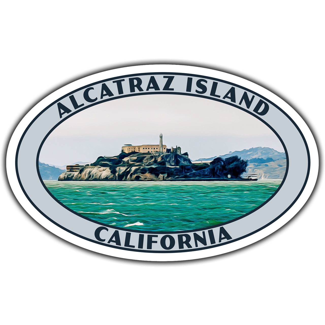 alcatraz island sticker