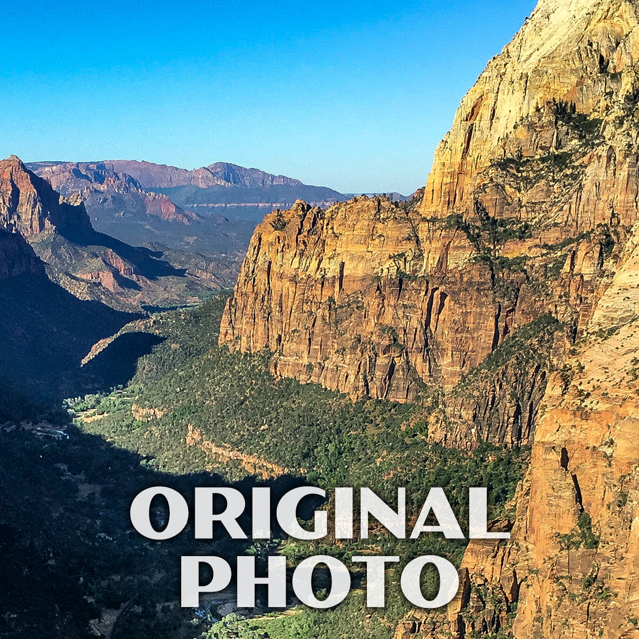 Zion National Park Poster-WPA (Angels Landing)