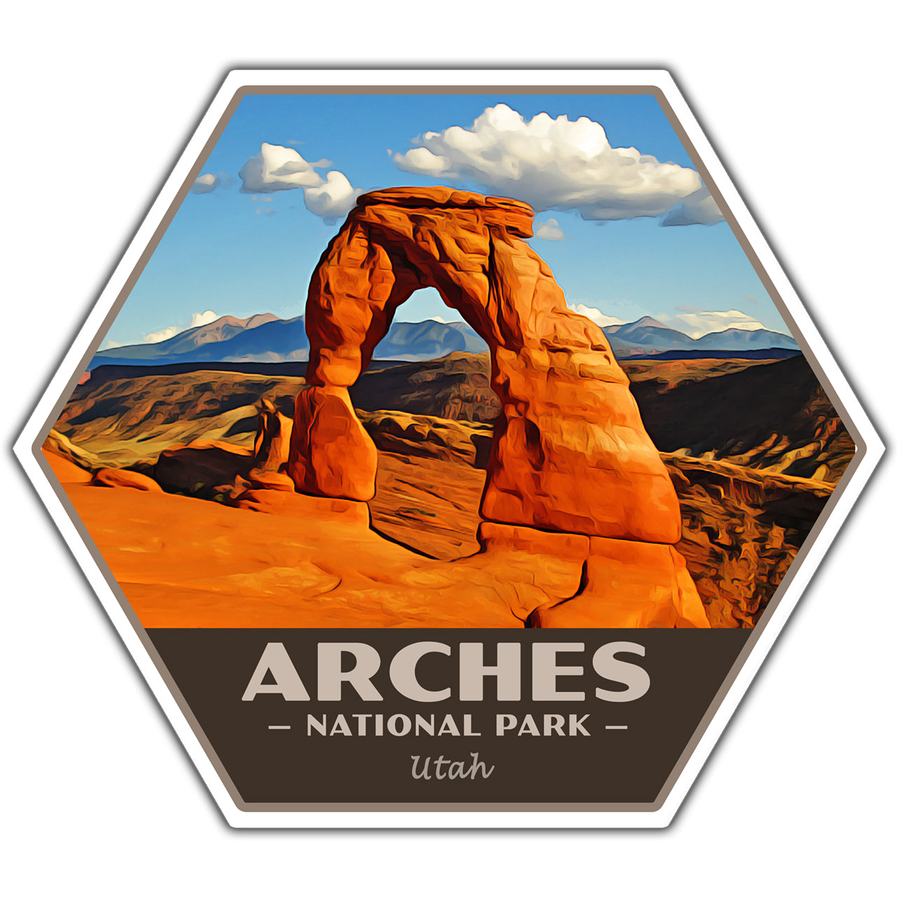 arches national park sticker