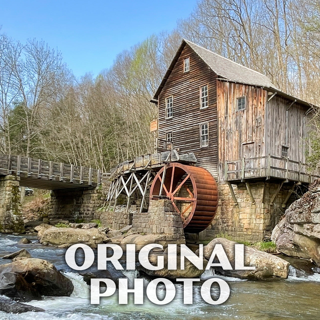 Babcock State Park Poster - WPA (Glade Creek Grist Mill)