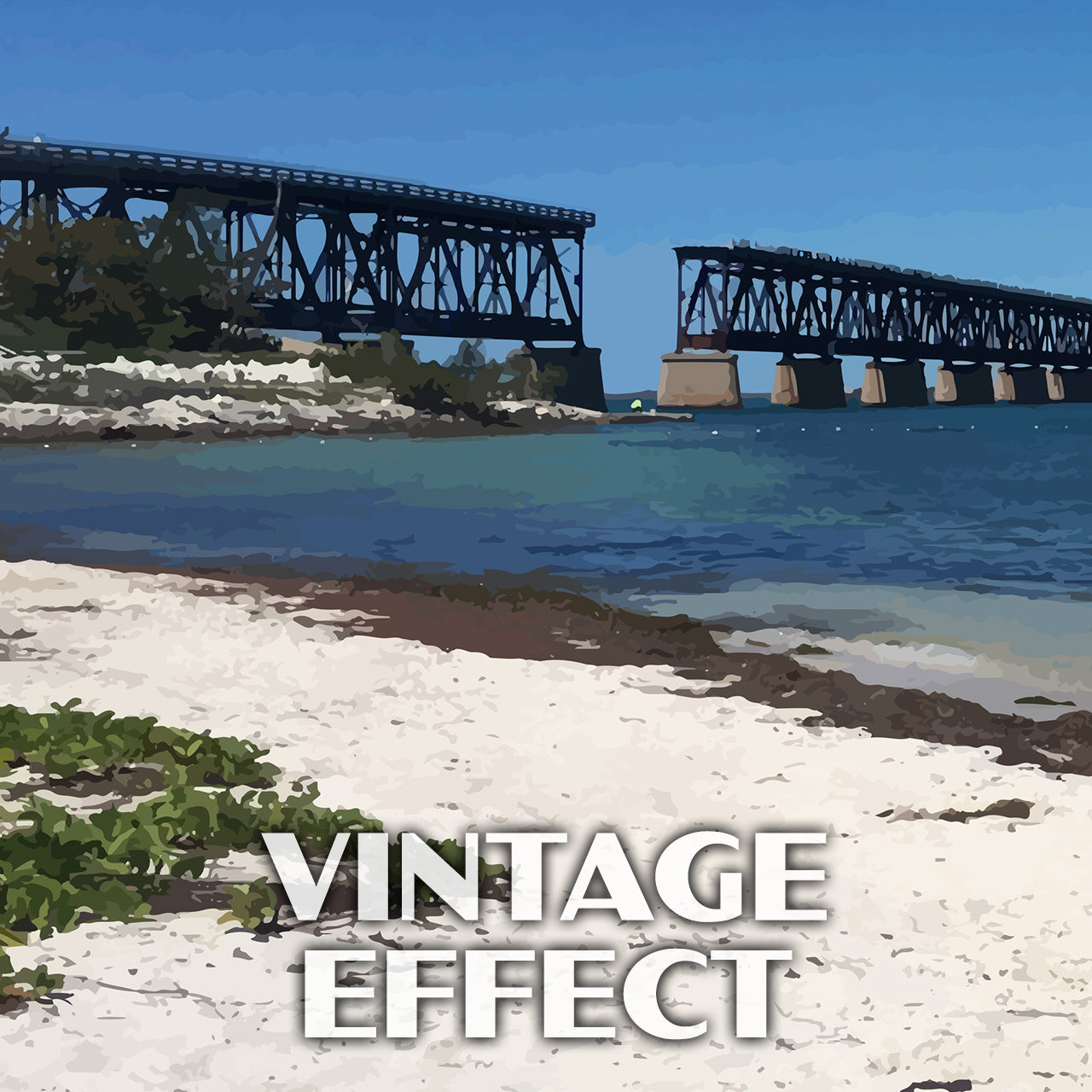 Bahia Honda State Park Poster - WPA (Railroad Bridge)