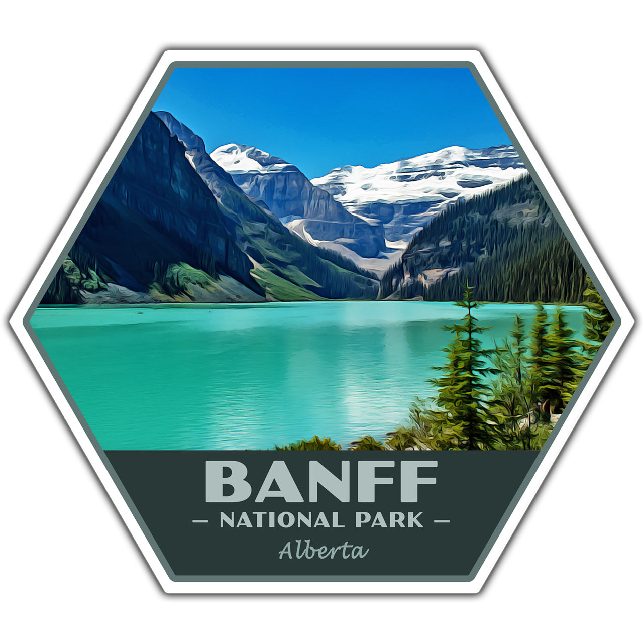 banff national park sticker