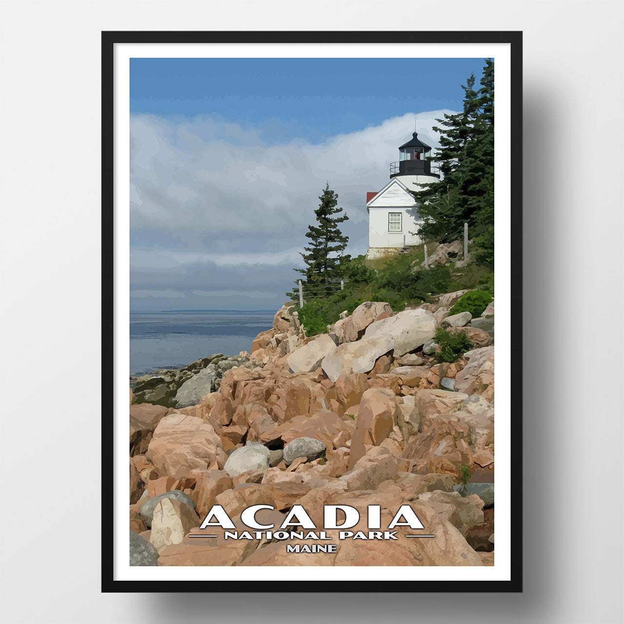 acadia national park poster