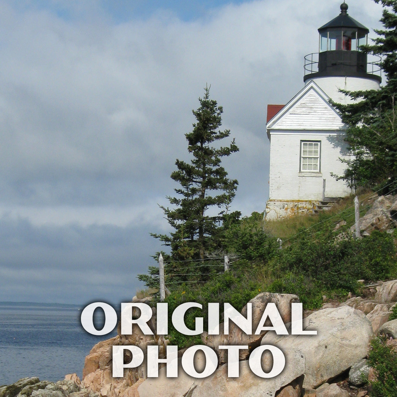 Acadia National Park Poster-WPA (Bass Harbor Lighthouse)