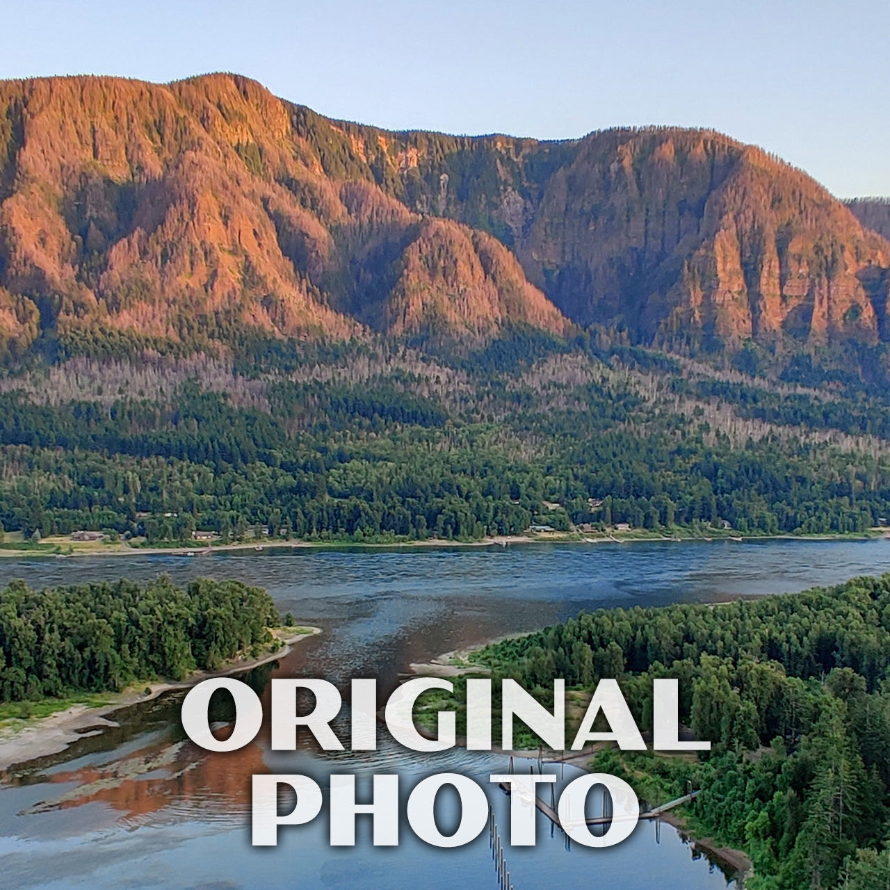 Beacon Rock State Park Poster-WPA (Water View)