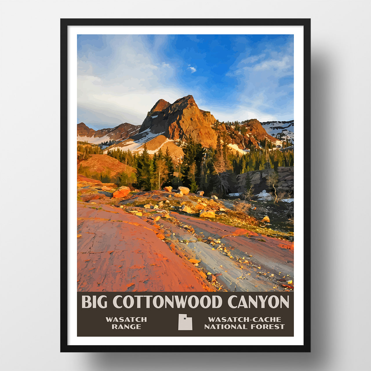 Big Cottonwood Canyon poster