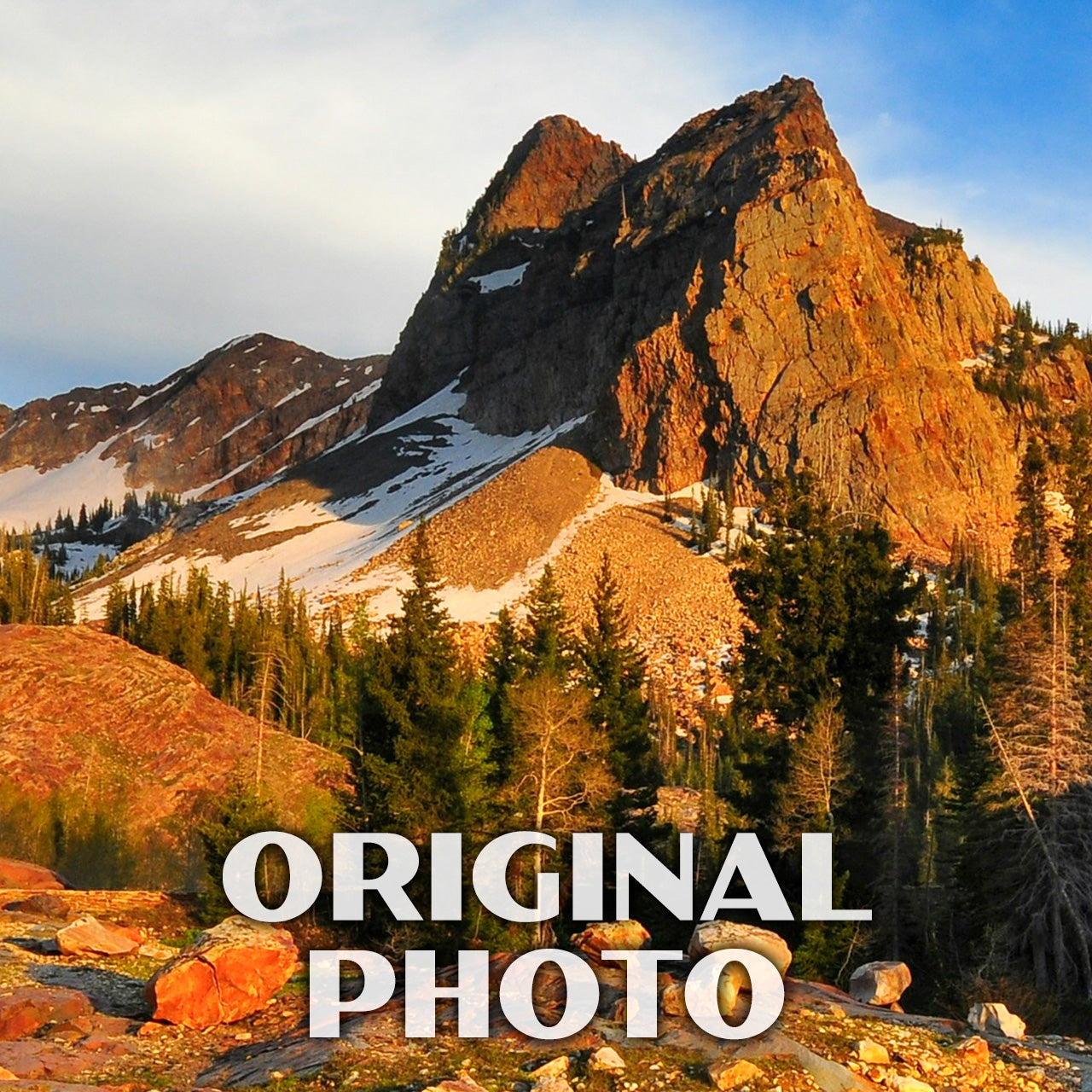 Big Cottonwood Canyon Poster-WPA (Sundial Peak) (Utah State)