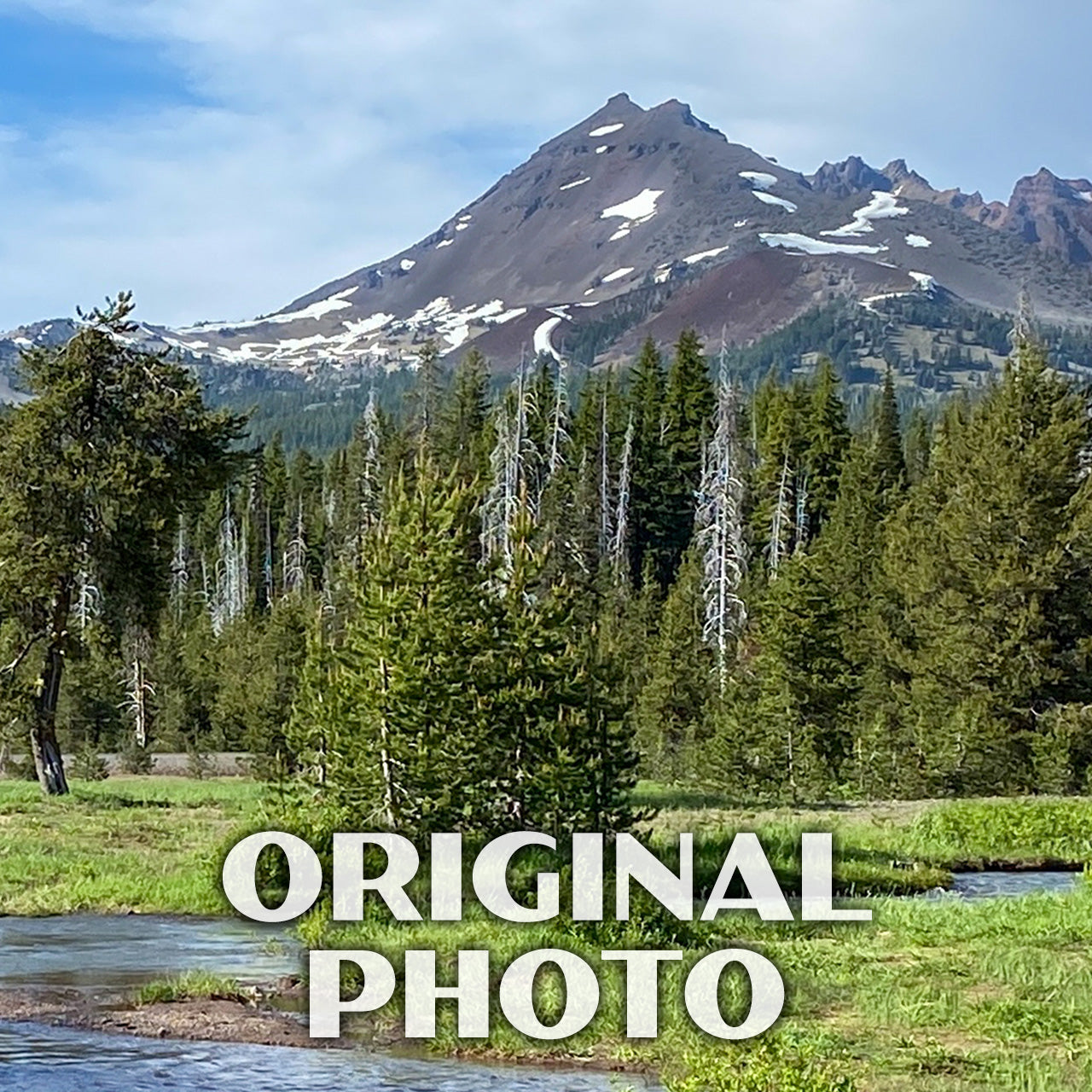 Broken Top Poster-WPA (Soda Creek with Broken Top) (Oregon State)