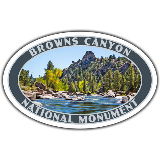 Browns Canyon national monument sticker