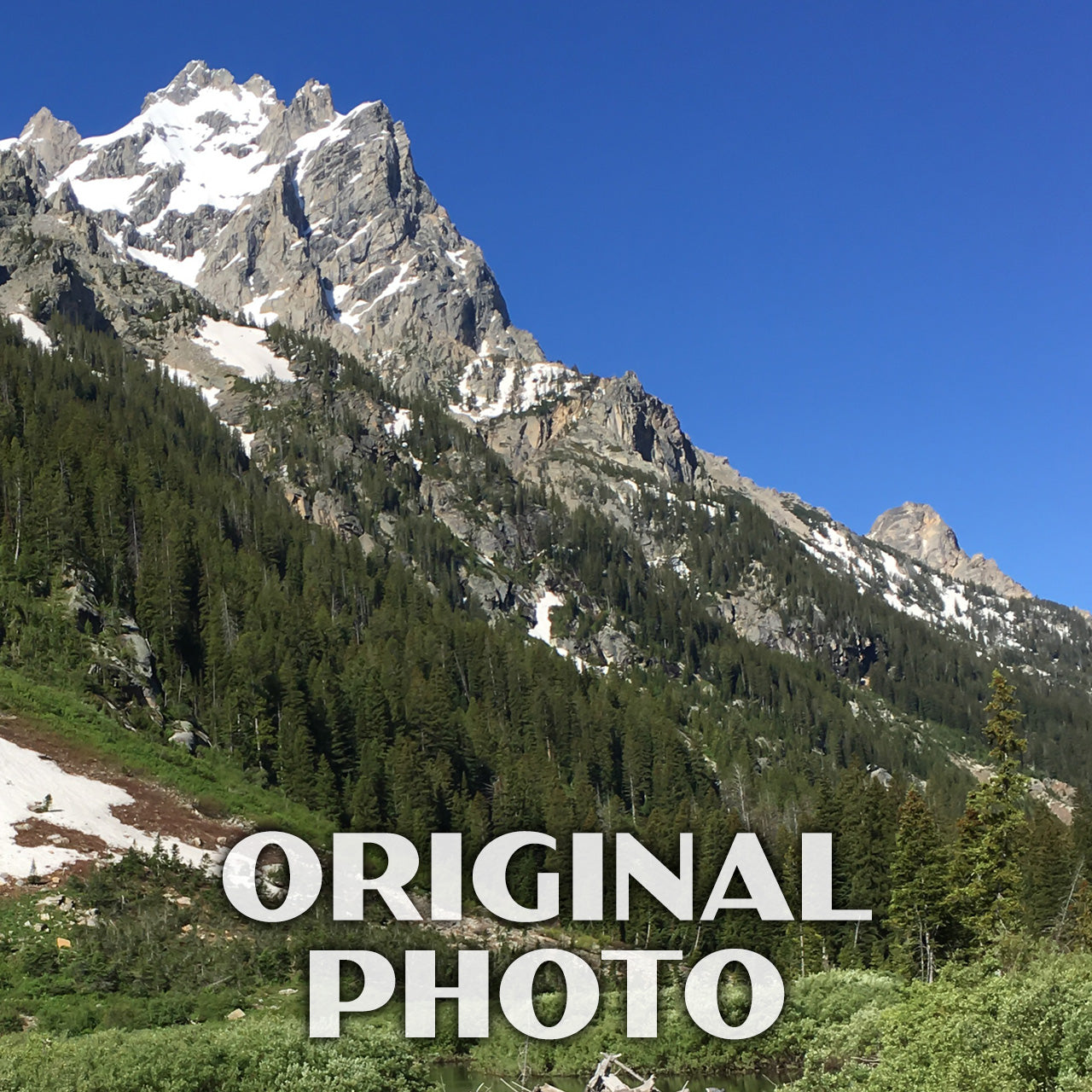 Grand Teton National Park Poster-WPA (Cascade Canyon)