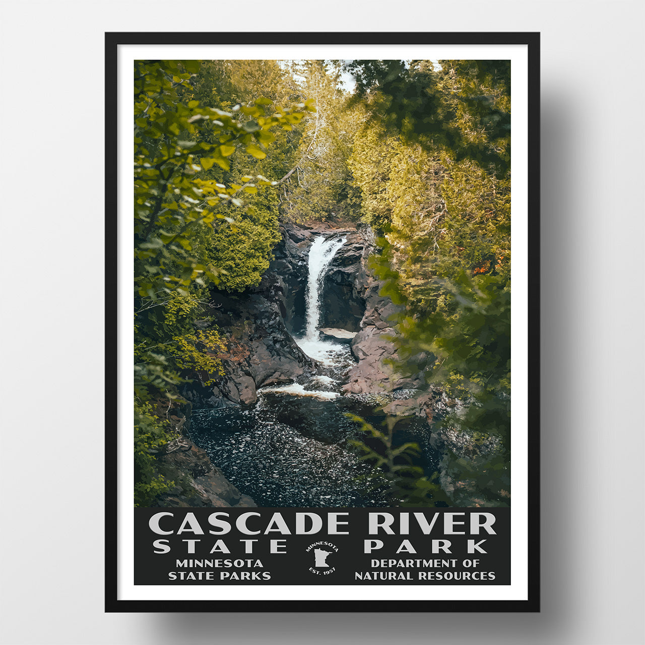 Cascade River State Park Poster