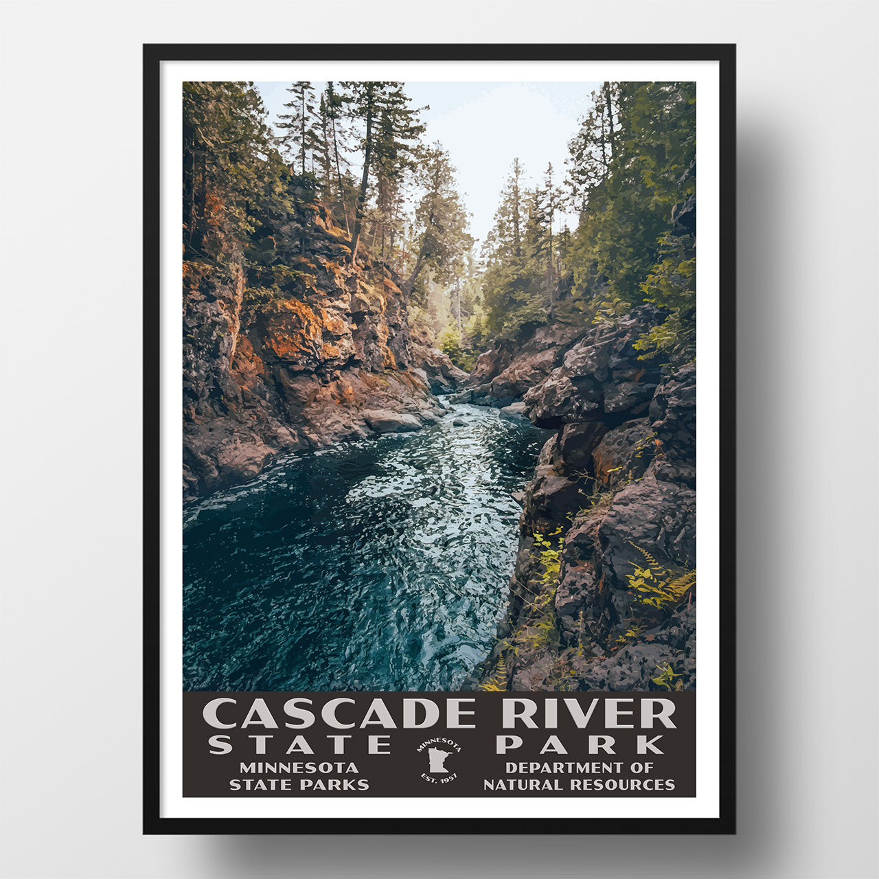 Cascade River State Park Poster