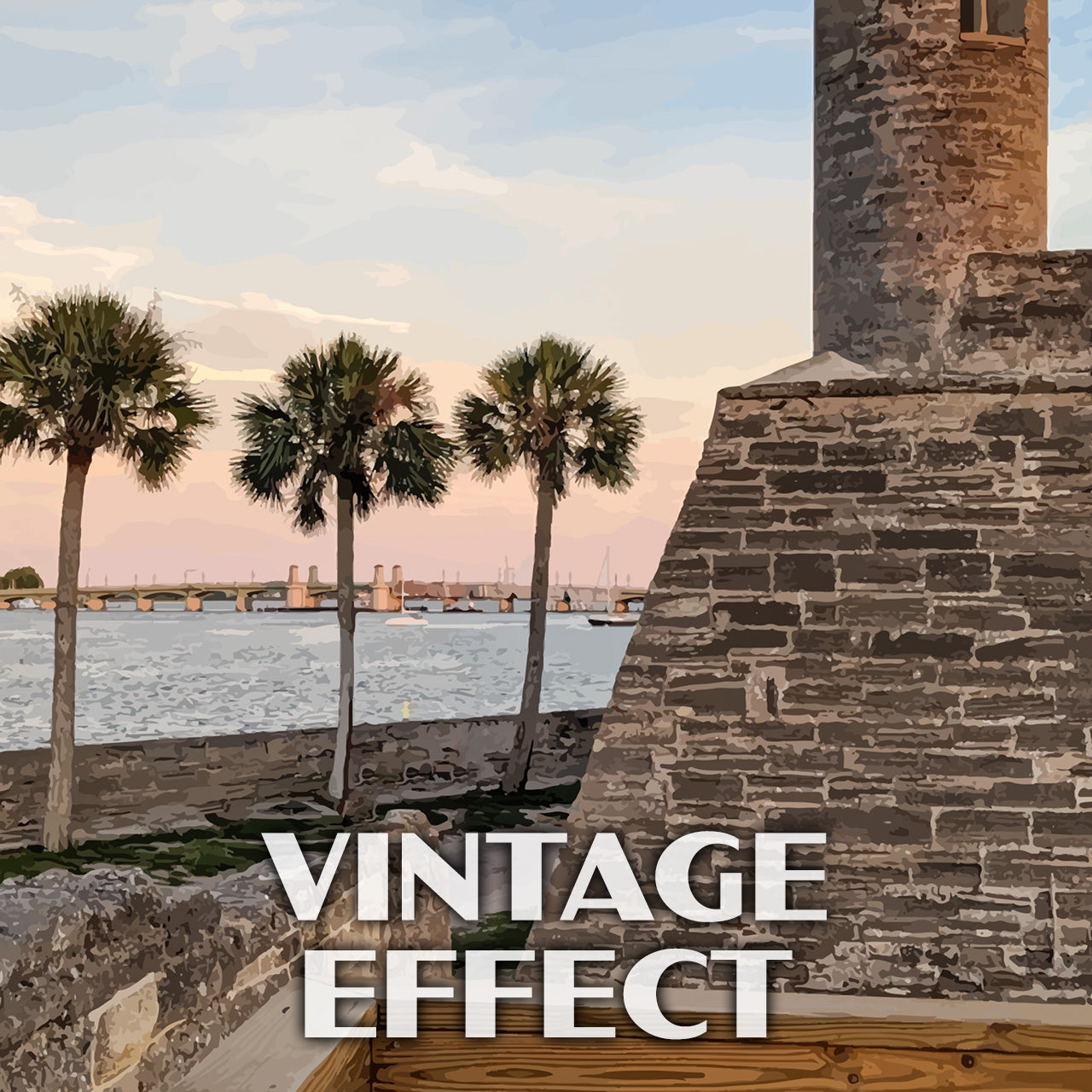 Castillo de San Marcos National Monument Poster-WPA (Side View)