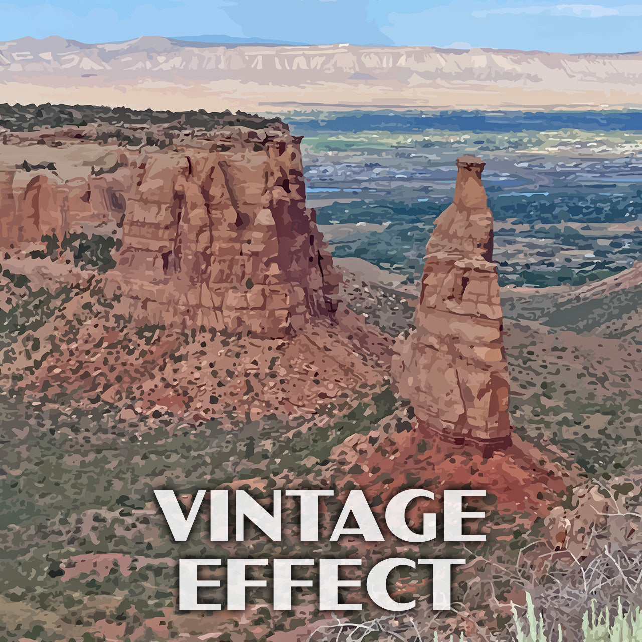 Colorado National Monument Poster-WPA (Independence Monument)