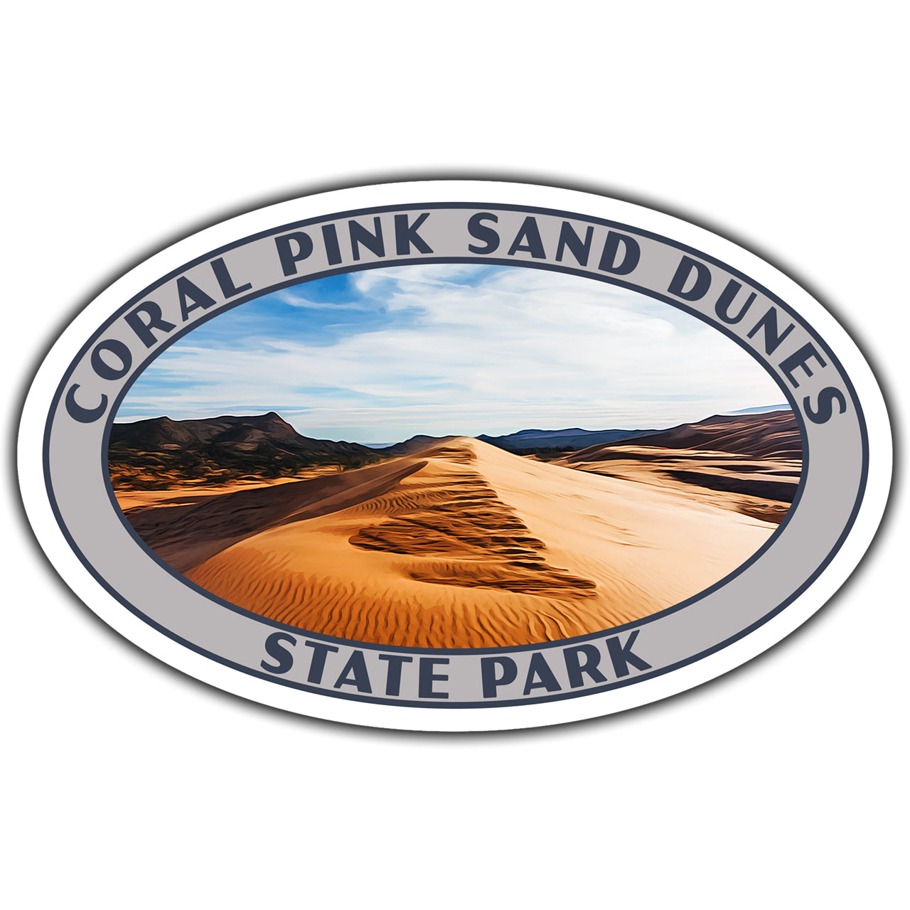 Coral Pink Sand Dunes state park sticker