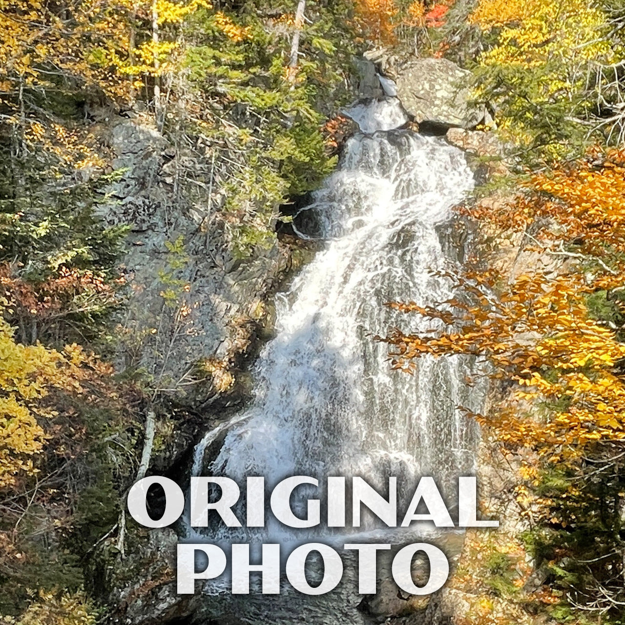 Crystal Cascade Poster-WPA (Pinkham Notch) (New Hampshire State)