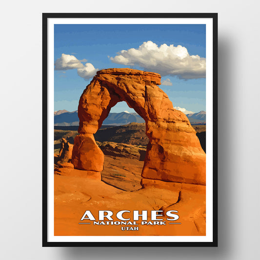 arches national park poster