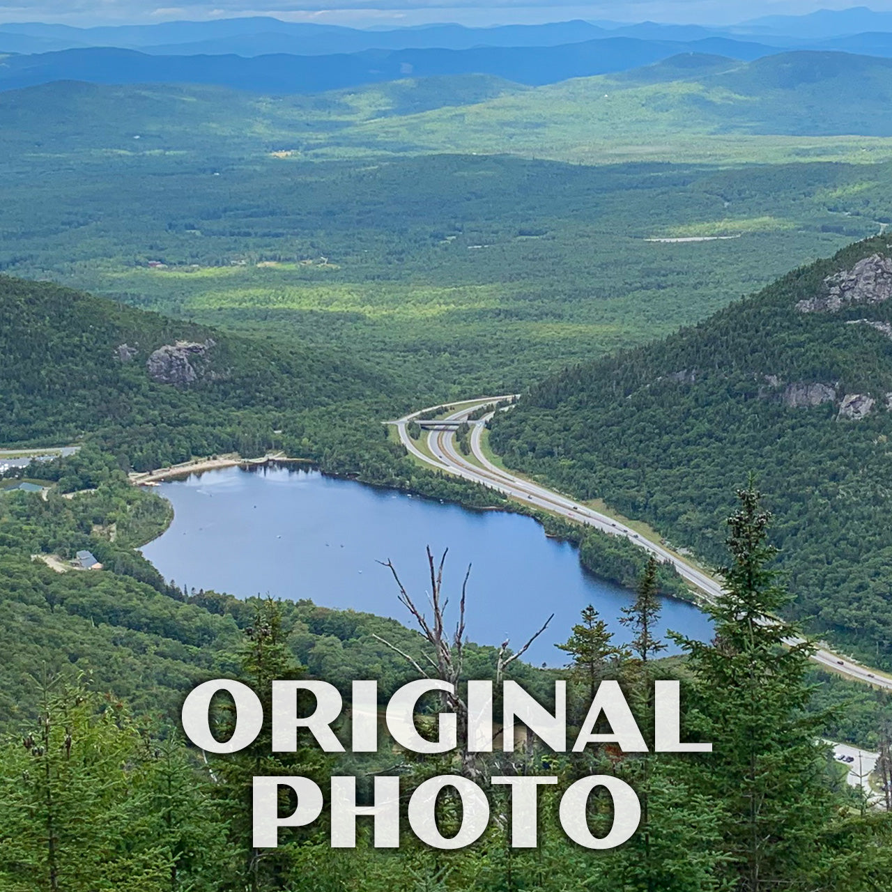 Echo Lake Poster-WPA (View from Cannon Mountain) (New Hampshire State)