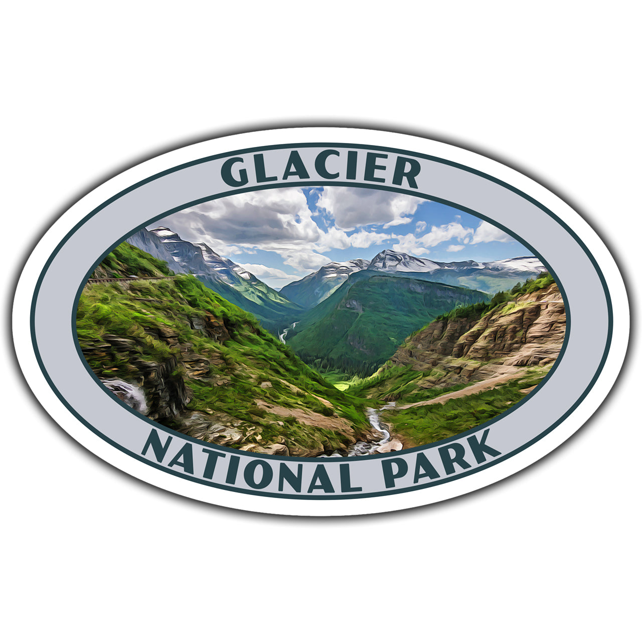 glacier national park sticker