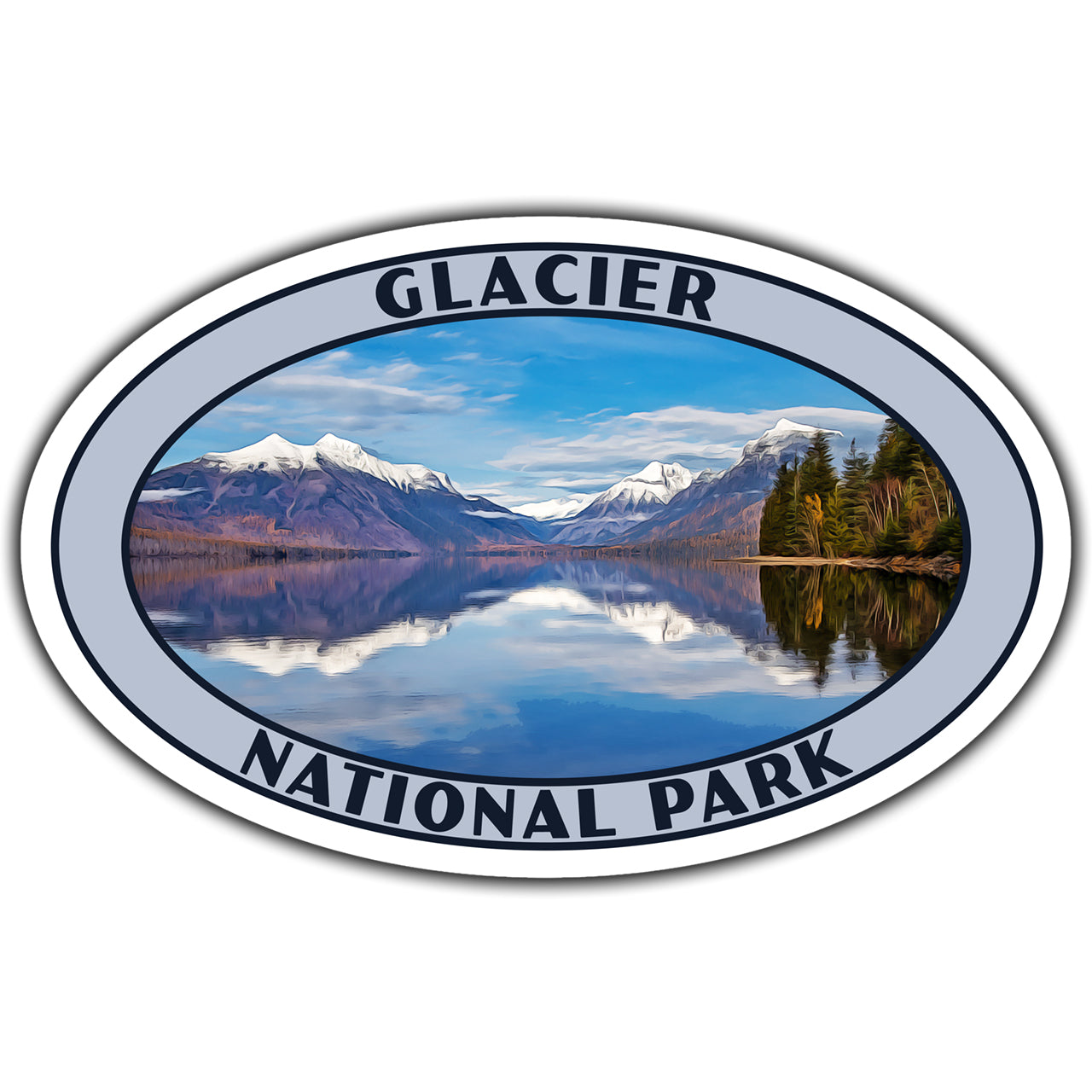 glacier national park sticker