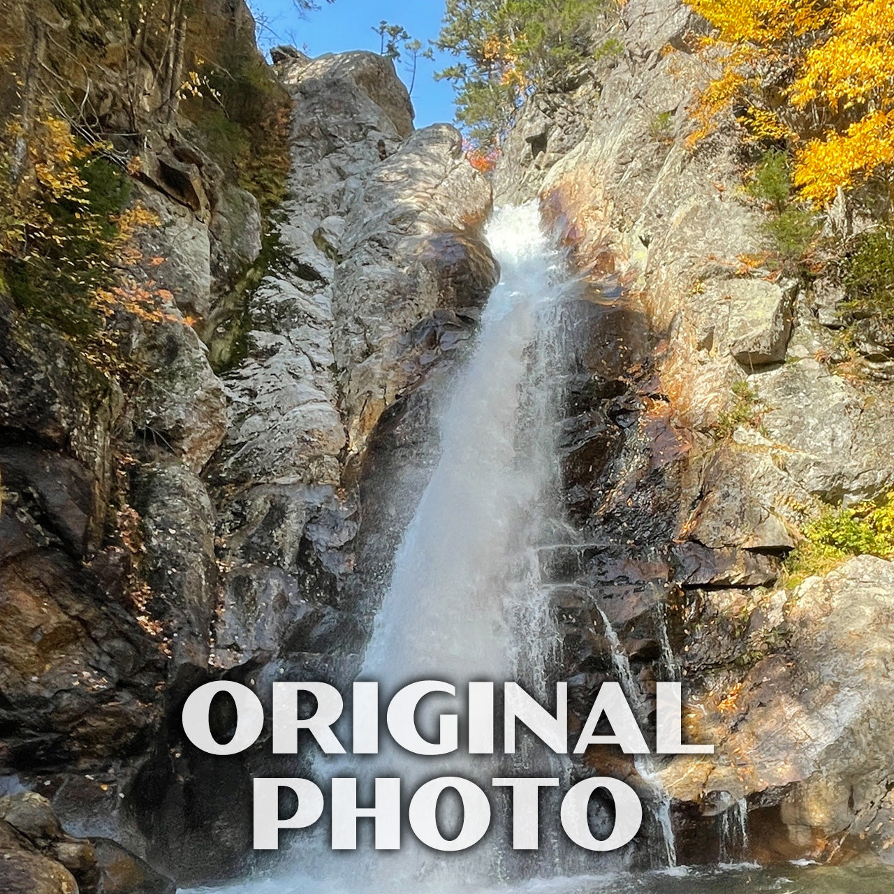 Glen Ellis Falls Poster-WPA (Pinkham Notch) (New Hampshire State)