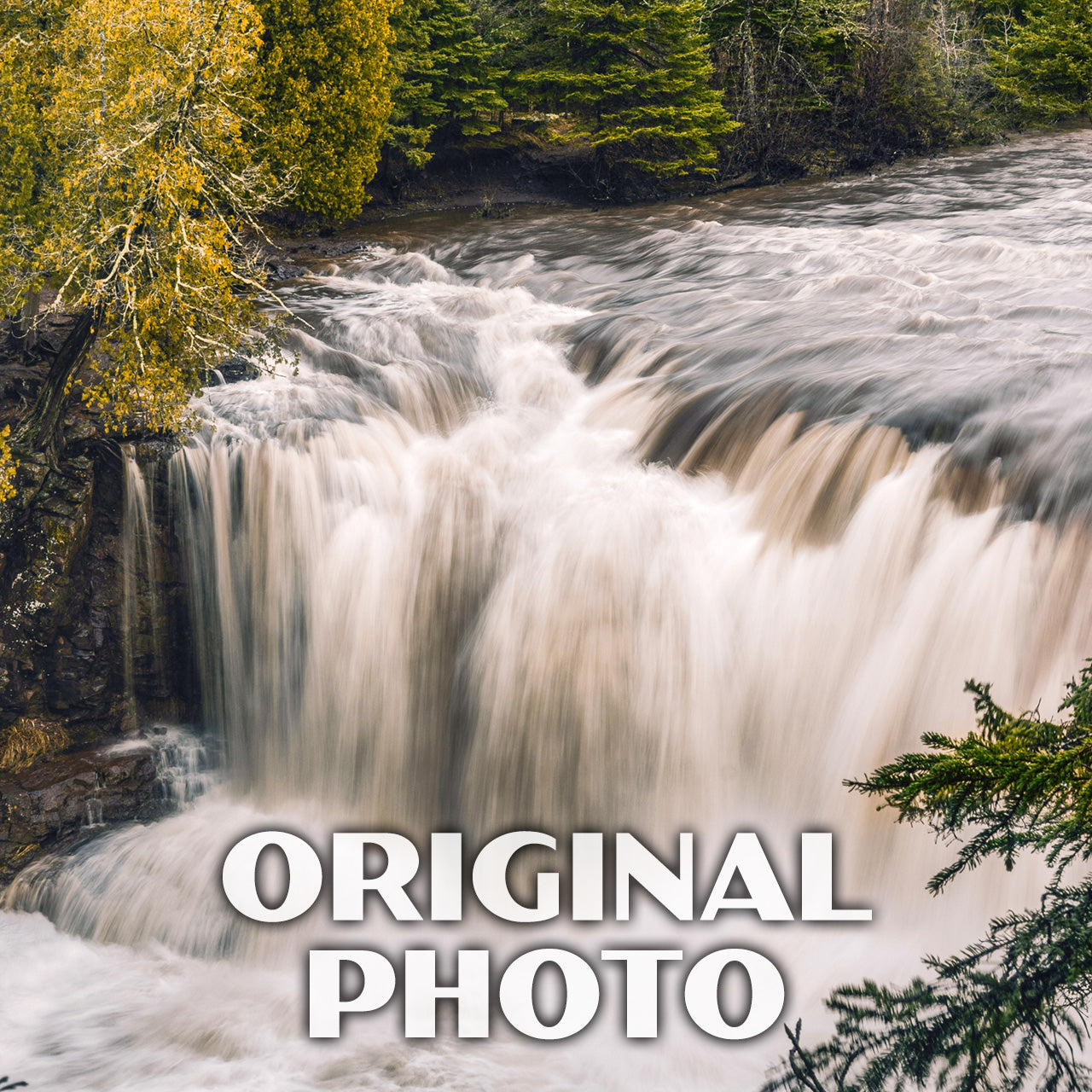 Gooseberry Falls State Park Poster-WPA (Fall)