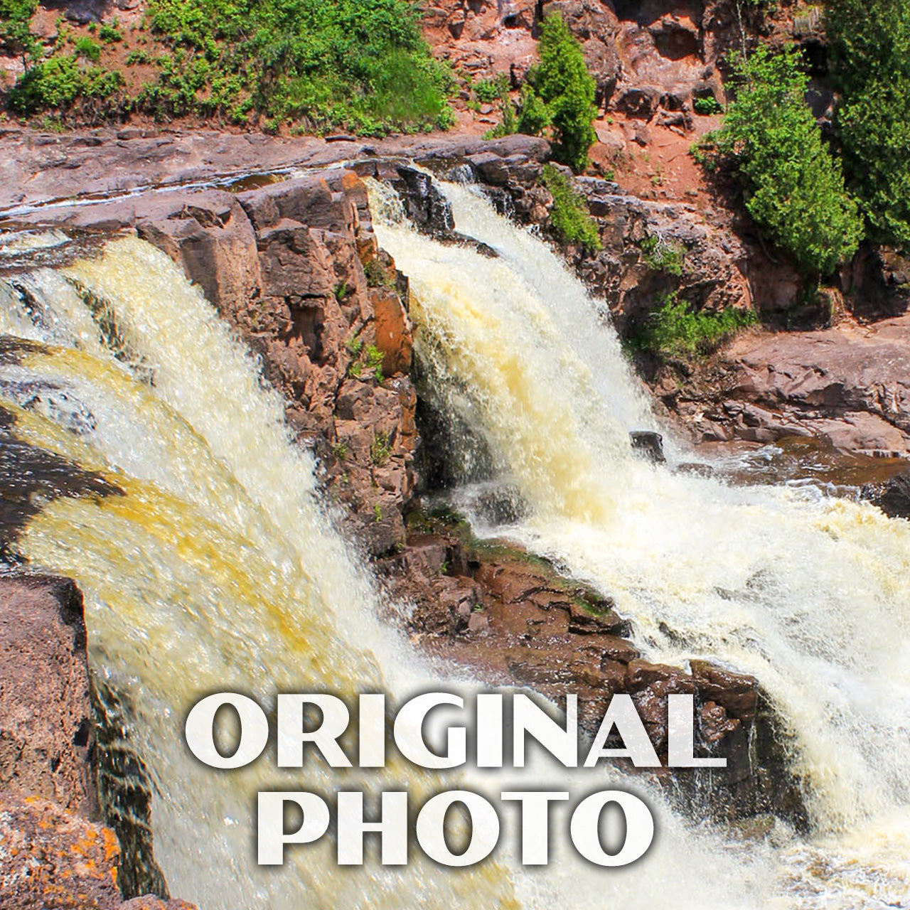 Gooseberry Falls State Park Poster-WPA (Side View)