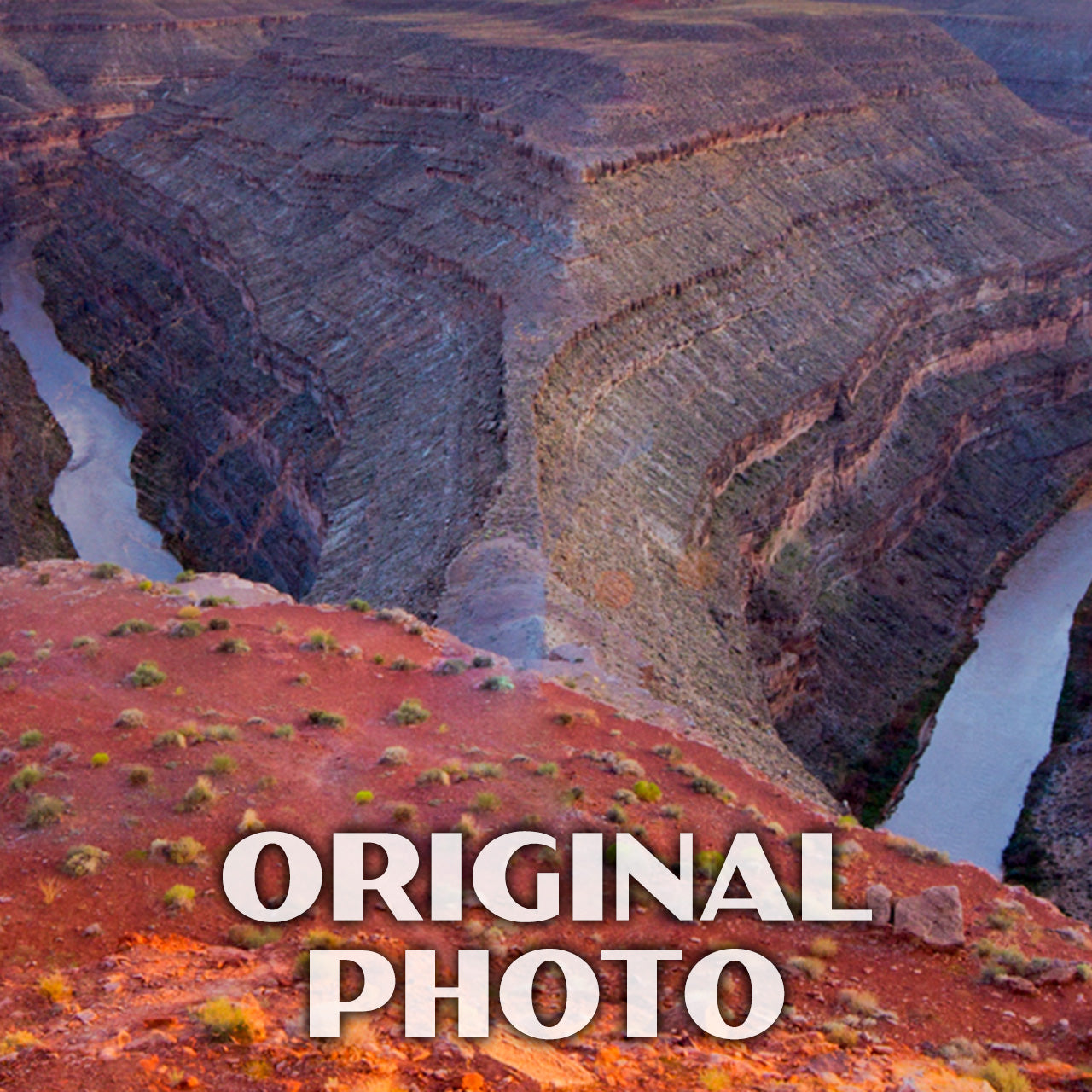 Goosenecks State Park Poster-WPA (Panoramic View)