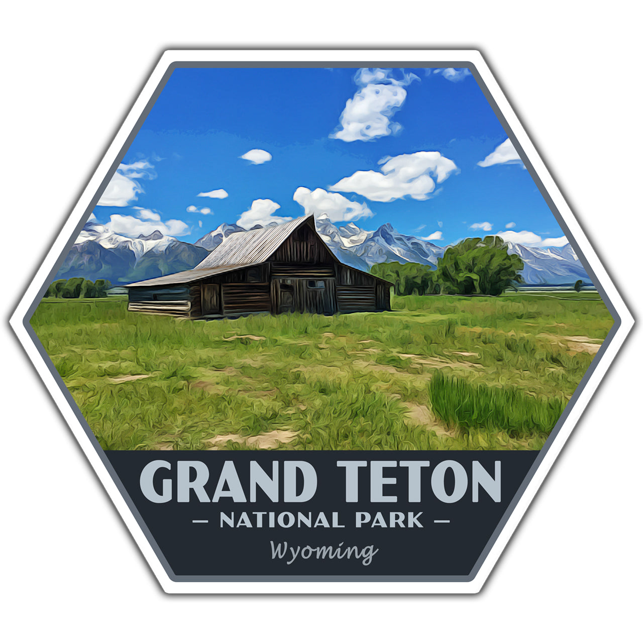 Grand Teton national park sticker