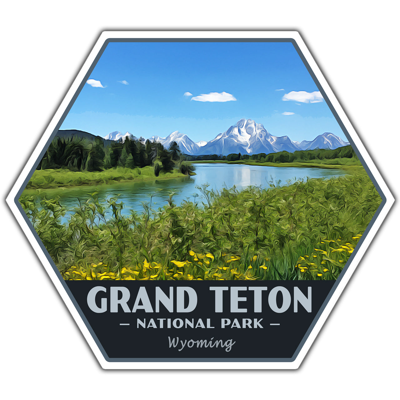 Grand Teton national park sticker