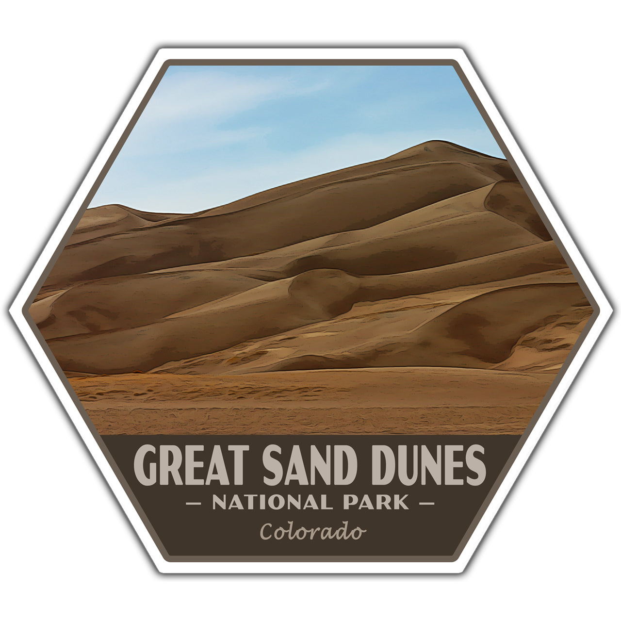 Great Sand Dunes national park sticker