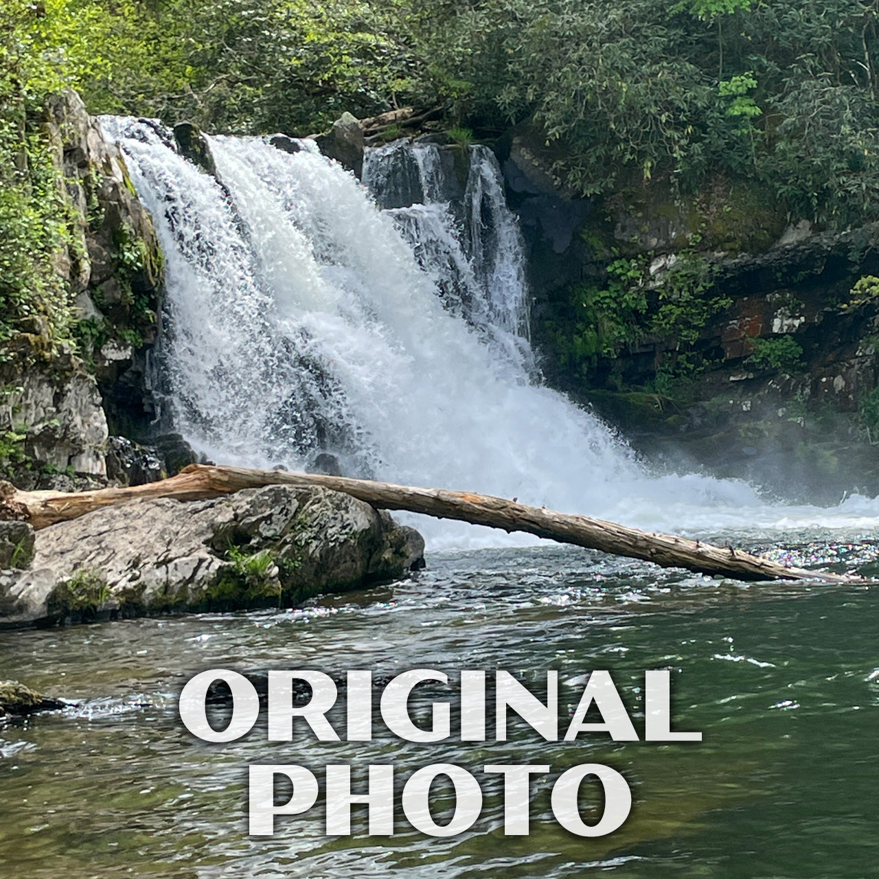 Great Smoky Mountains National Park Poster-WPA (Abrams Falls)