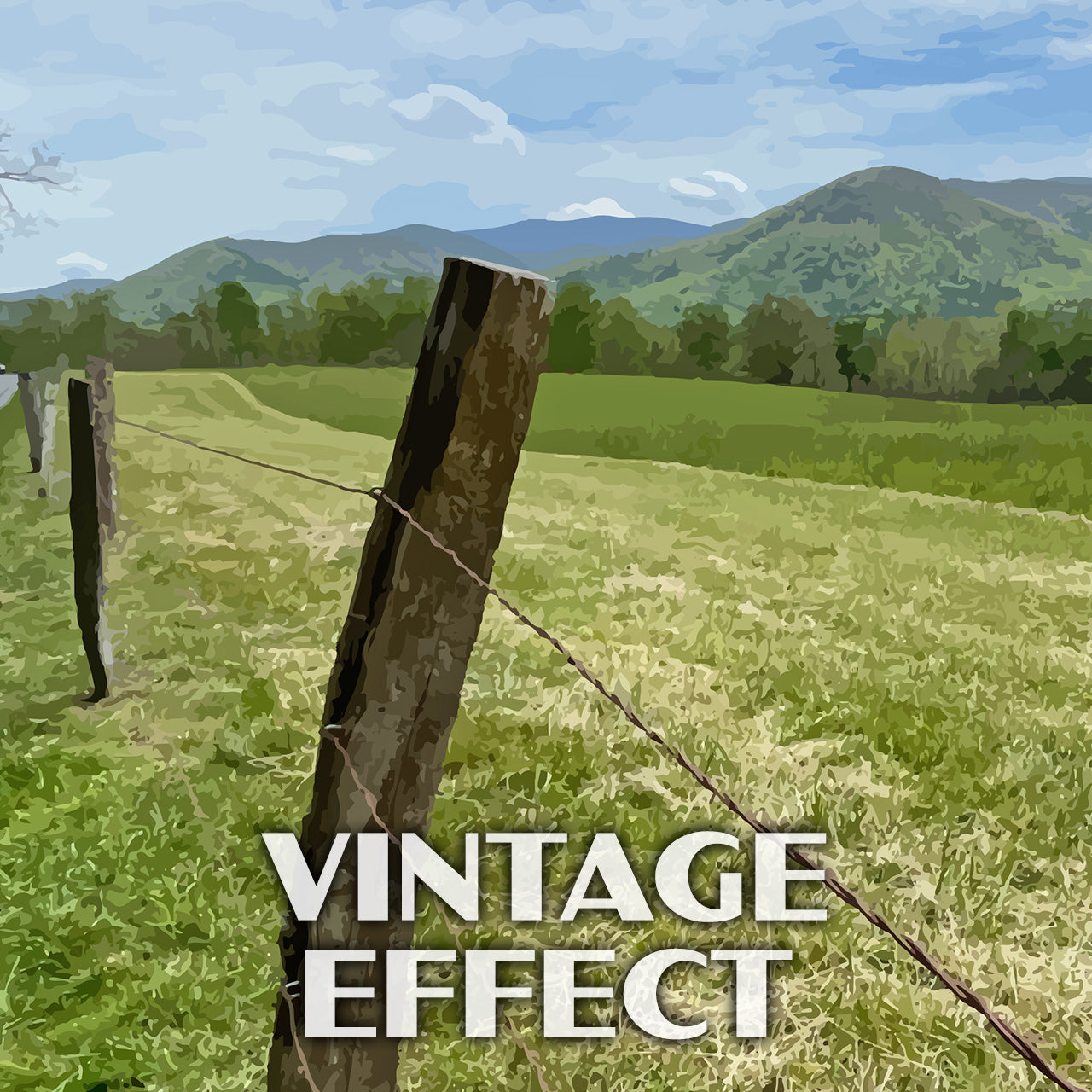 Great Smoky Mountains National Park Poster-WPA (Cades Cove with Road)