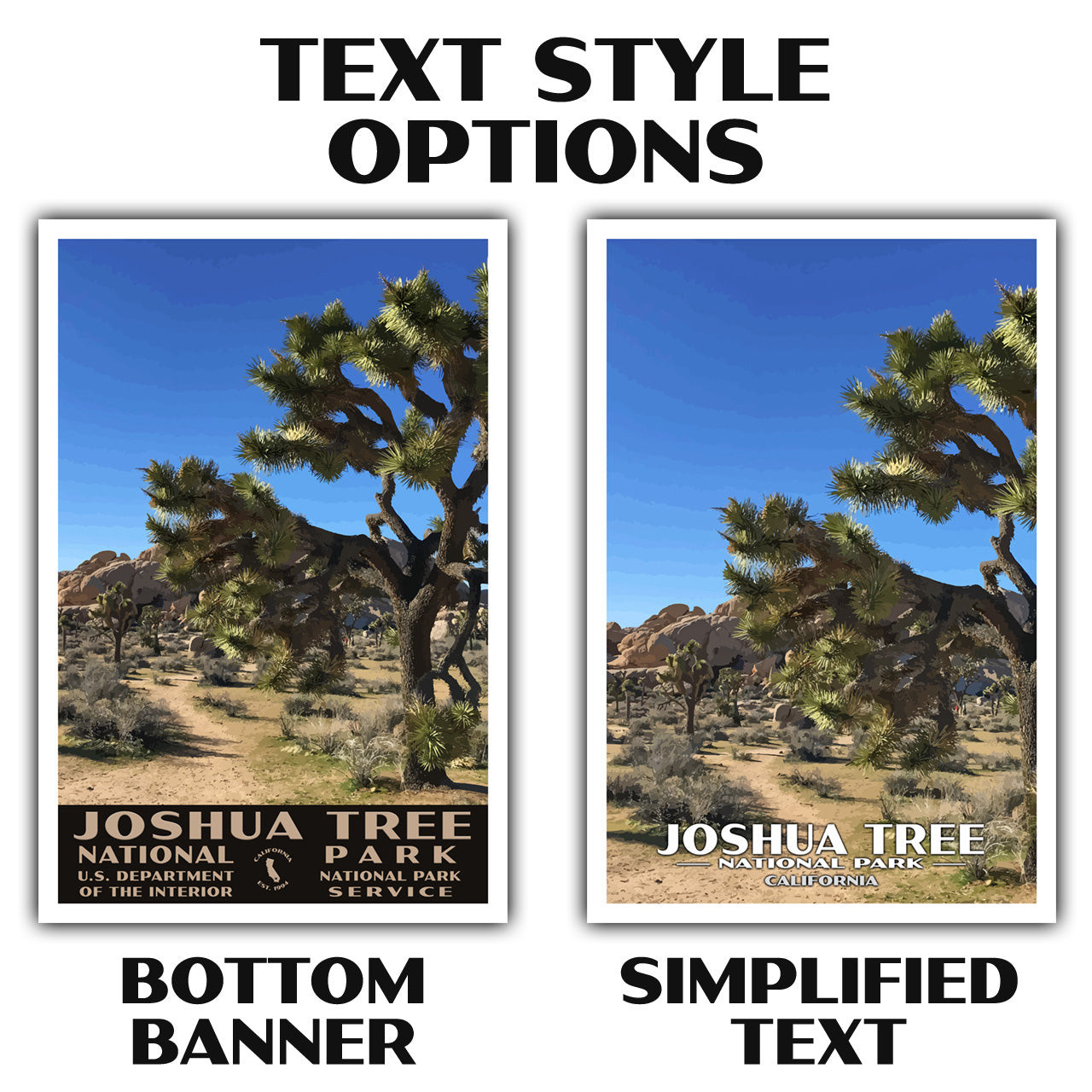 Joshua Tree National Park Poster-WPA (Hall of Horrors)