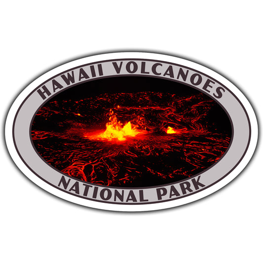 Hawaii Volcanoes national park sticker