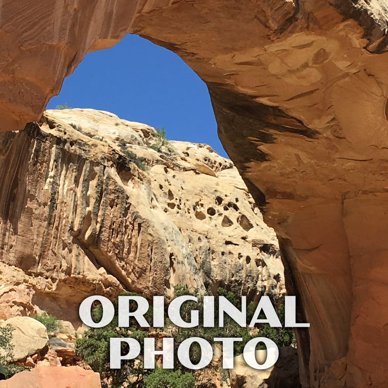 Capitol Reef National Park Poster-WPA (Hickman Bridge)