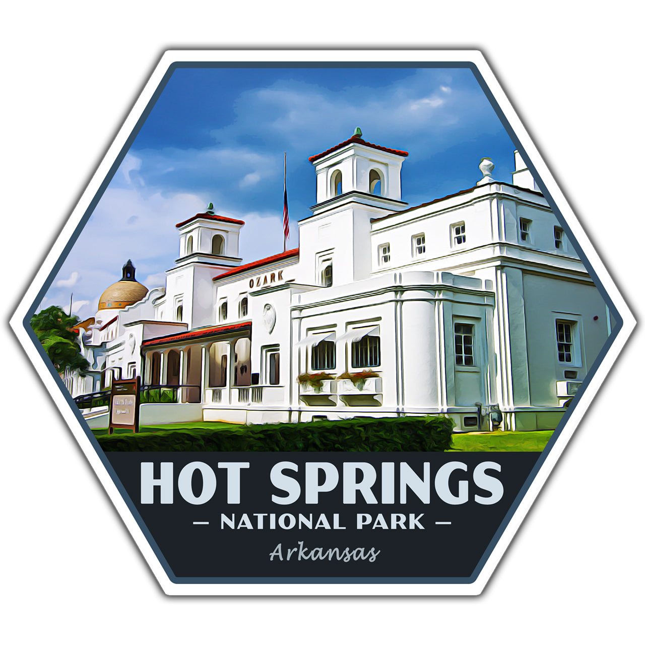 Hot Springs national park sticker