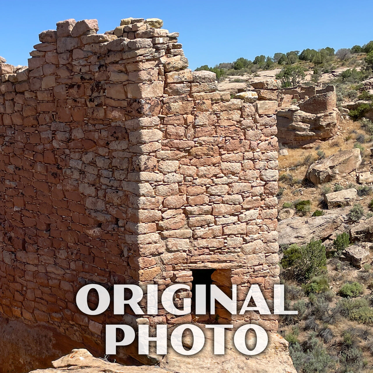 Hovenweep National Monument Poster-WPA (Twin Towers)