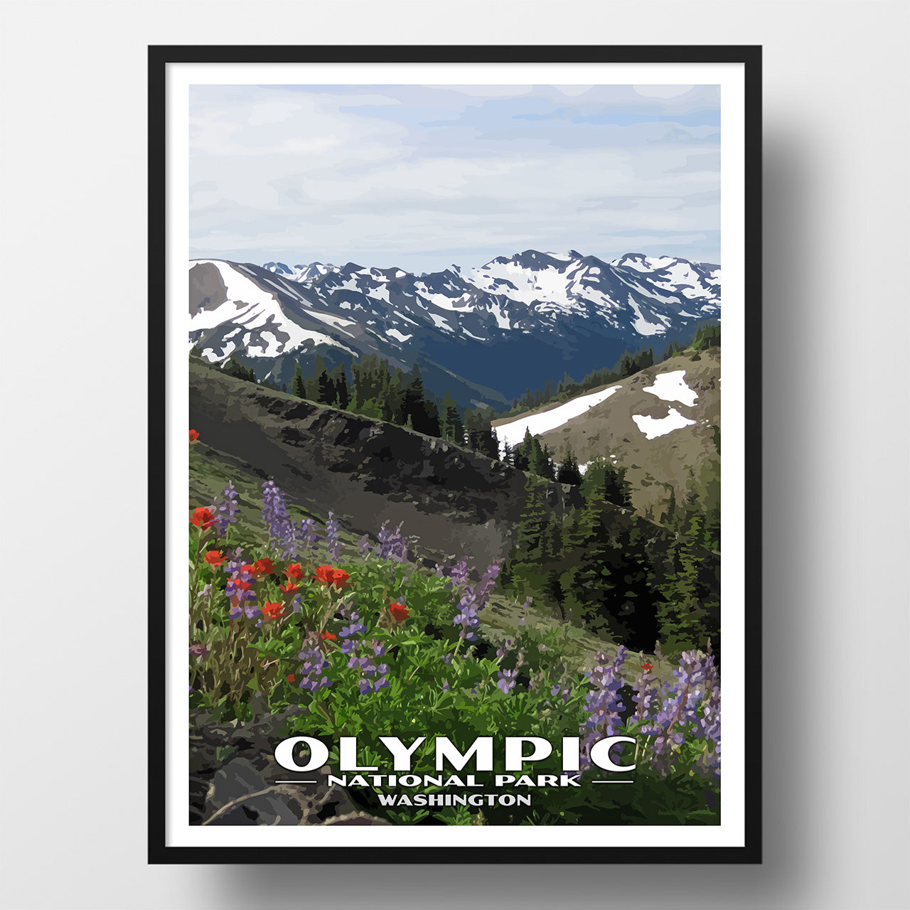 olympic national park poster