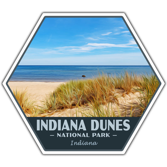 Indiana Dunes national park sticker