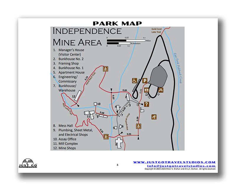 Independence Mine State Park Itinerary (Digital Download)