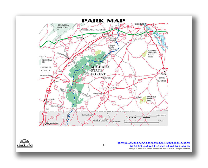 Michaux State Forest Itinerary (Digital Download)