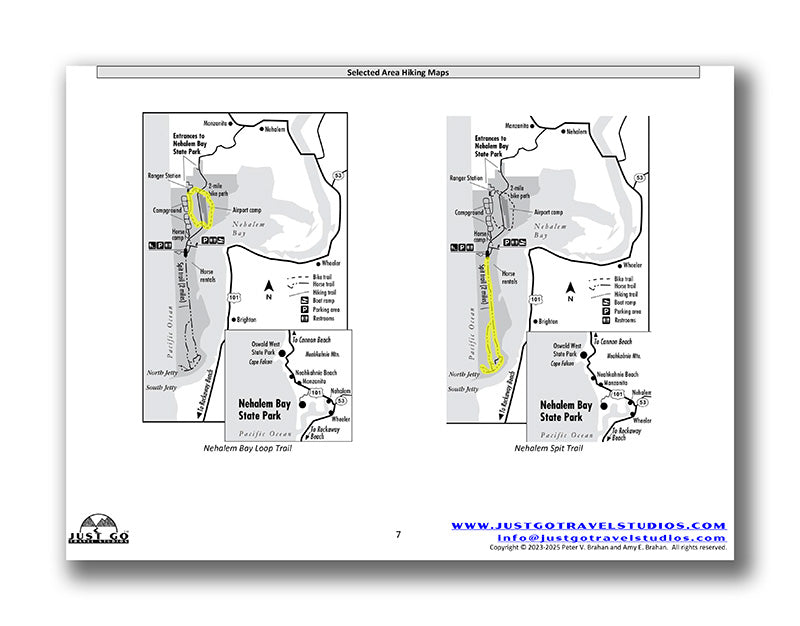 Nehalem Bay State Park Itinerary (Digital Download)