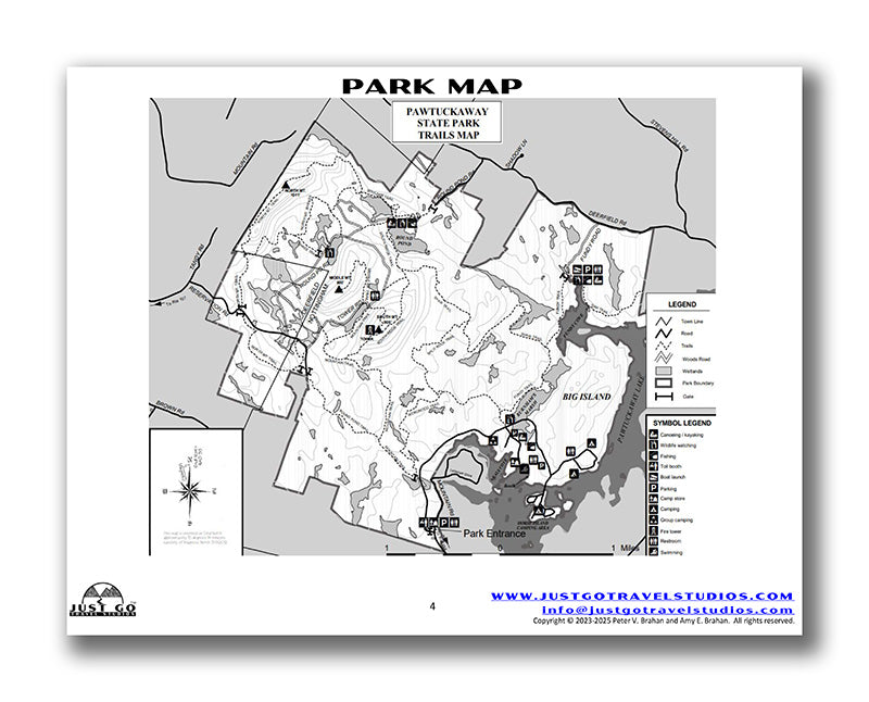 Pawtuckaway State Park Itinerary (Digital Download)