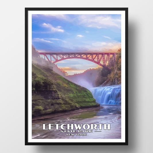 letchworth state park poster