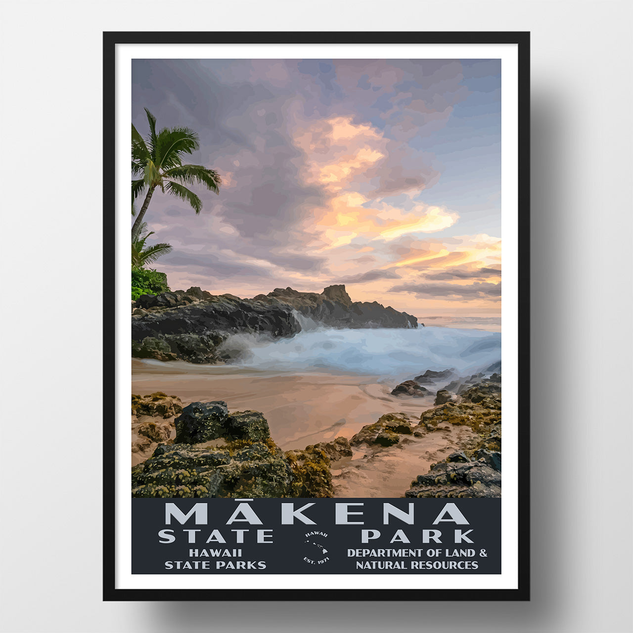 Makena State Park Poster