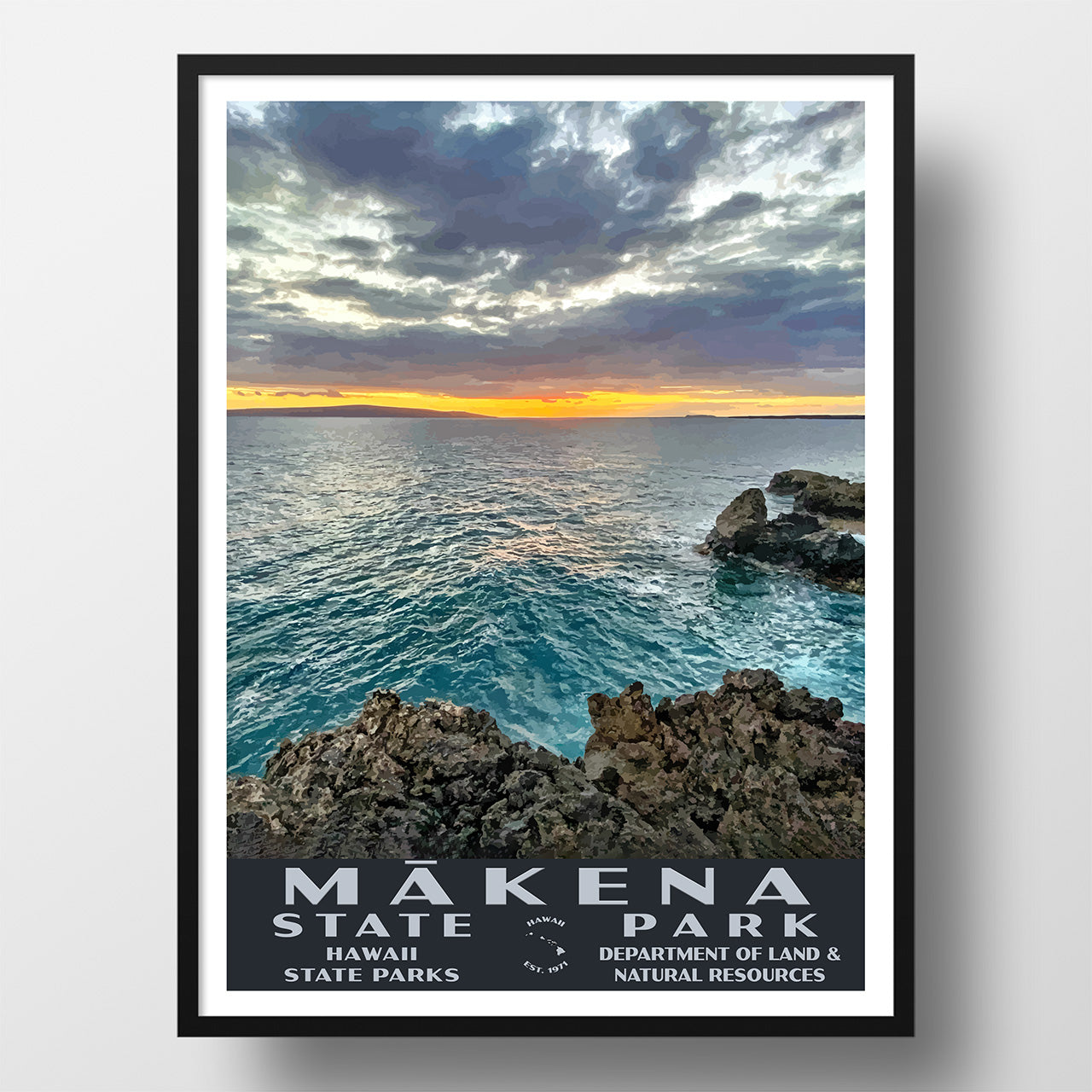 Makena State Park Poster