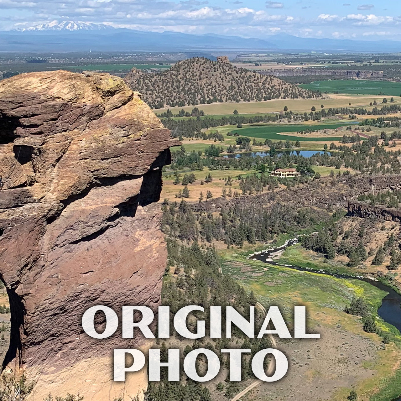 Smith Rock State Park Poster-WPA (Monkey Face)